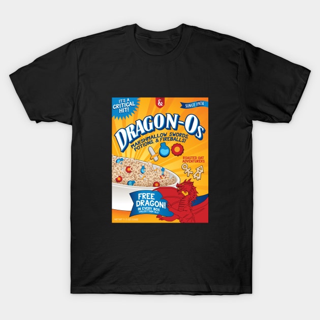 Dragon-Os Cereal Dungeons and Dragons Cereal T-Shirt by Natural 20 Shirts